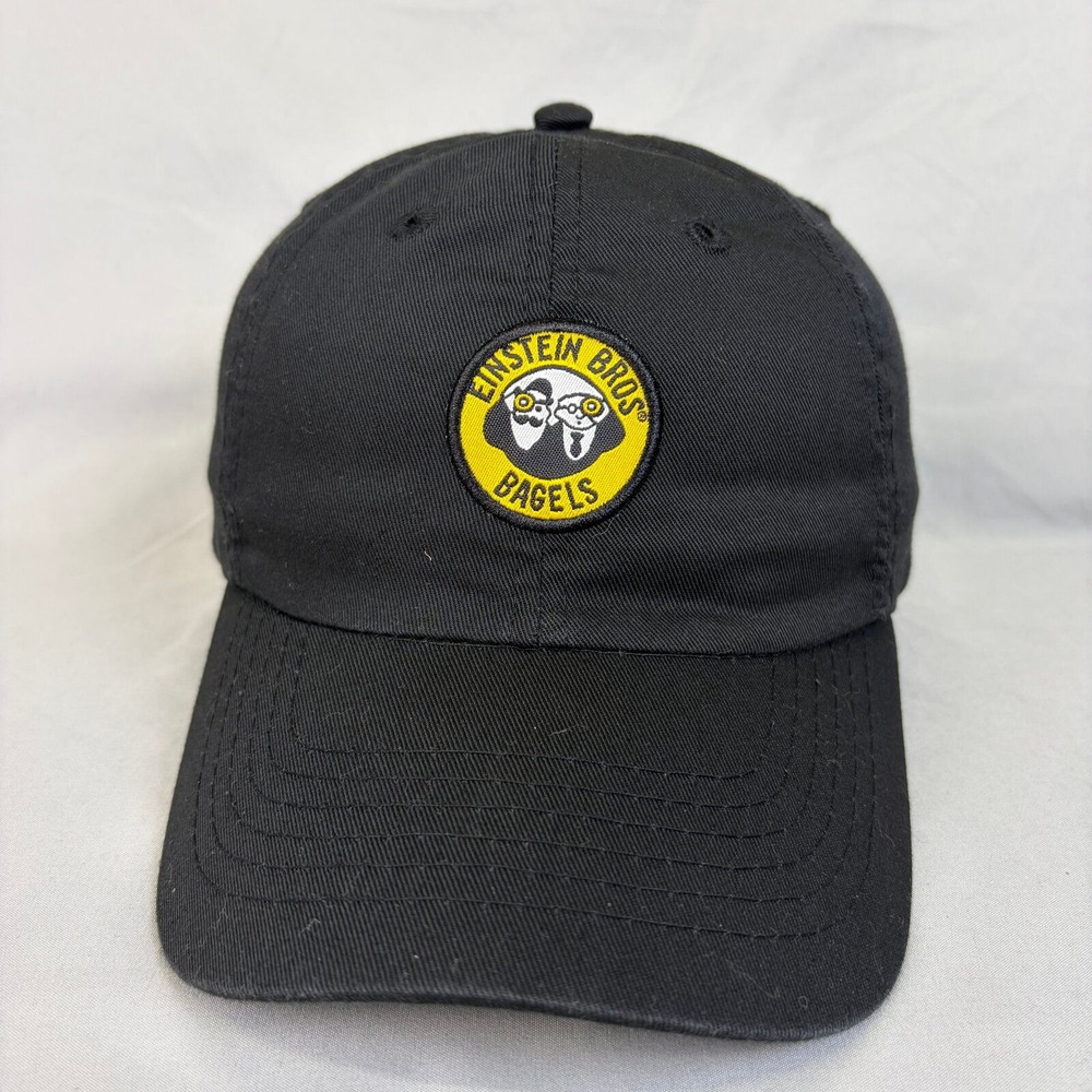 WearGuard Einstein Bros Bagels Hat Unisex OSFM Black Embroidered Logo Cap